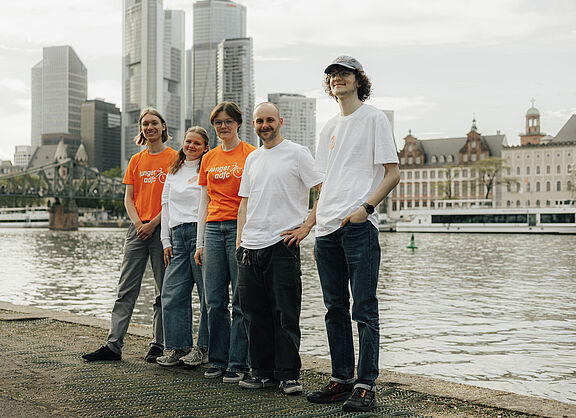 Der Bundesjugendvorstand des Jungen ADFC: Sebastian Vogel, Lilia Vogt, Lena Adam, Norman Kleist, Elija König (v.l.n.r.) (nicht im Bild: Lena Becker).