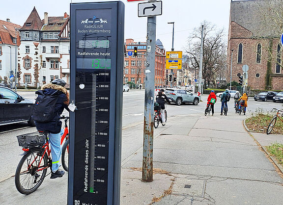 Fahrradzählanlage Ernst-Walz-Brücke