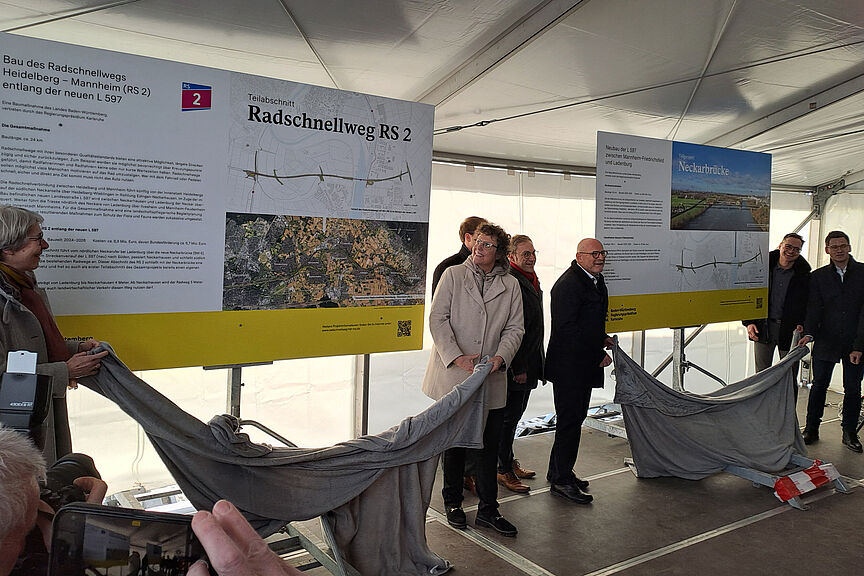 Startschuss für den Radschnellweg RS 2 Heidelberg - Mannheim Startschuss für den Radschnellweg RS 2 Heidelberg - Mannheim