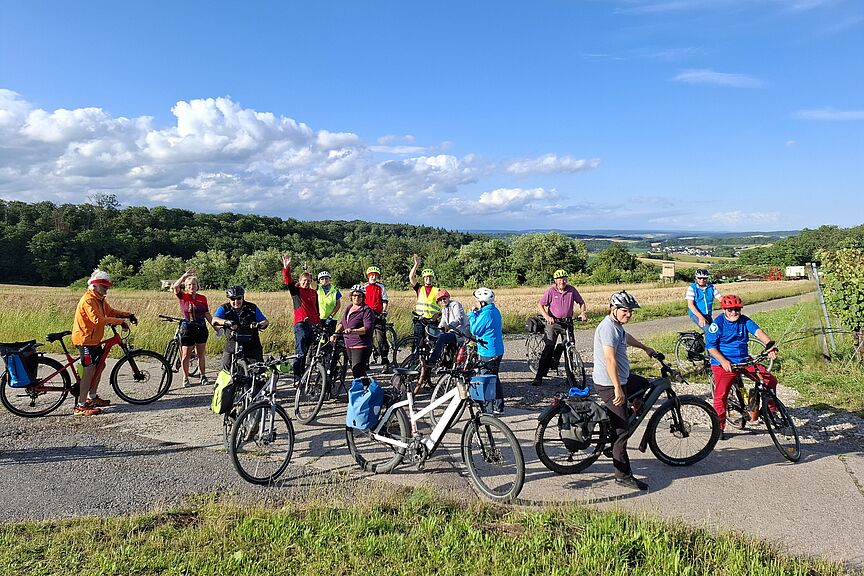 Feierabendradeln der Ortsgruppe Wiesloch/Walldorf Feierabendradeln der Ortsgruppe Wiesloch/Walldorf