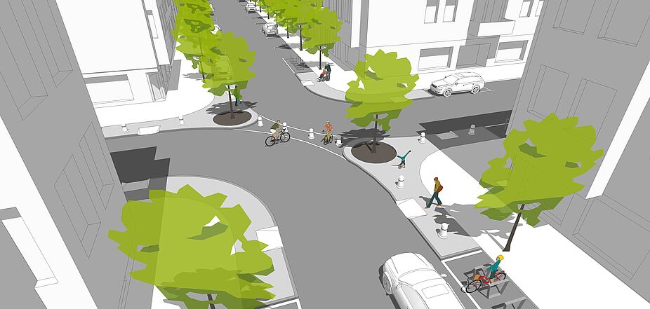 Grafik Modaler Filter durch bauliche Sperren Grafik Modaler Filter durch bauliche Sperren